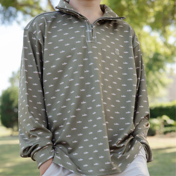 Performance Half Zip- Fish