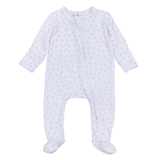 Juliette's Classics Print Zip Footie