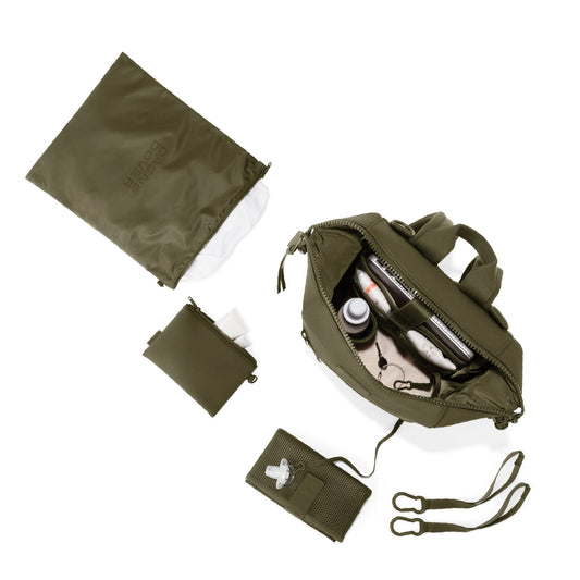 Indi Diaper Backpack in Dark Moss, Medium