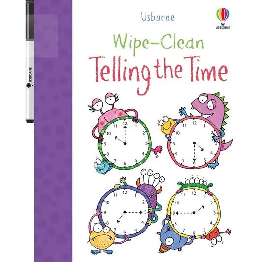 Wipe-Clean Telling the Time: Usborne