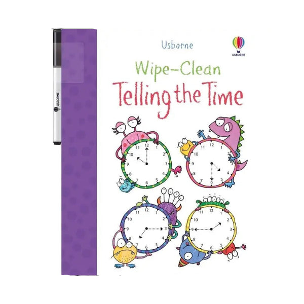 Wipe-Clean Telling the Time: Usborne