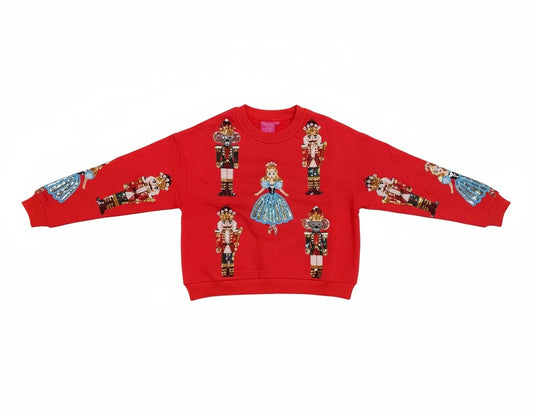 Kids Red Nutcracker Ballet Sweatshirt