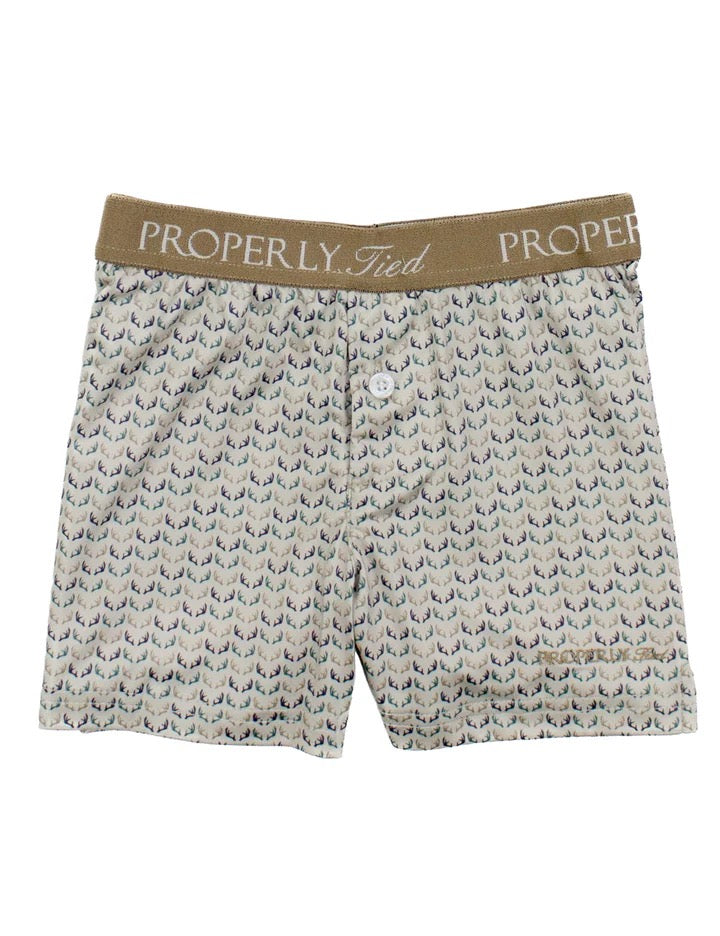 Boys Inlet Boxer Antlers