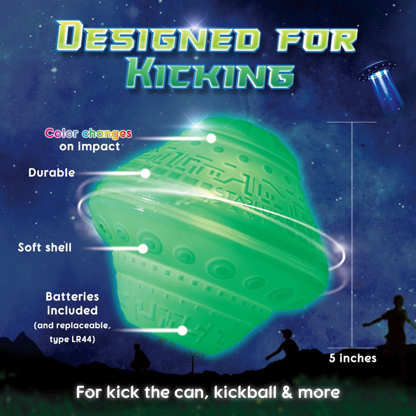 Cosmic Kick the Can - A Glow in the Dark Outdoor Toy & Game