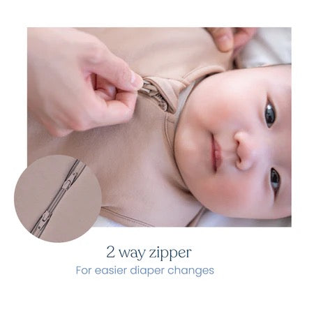 Bamboo SleepSack Swaddle- Blue Fog- Small