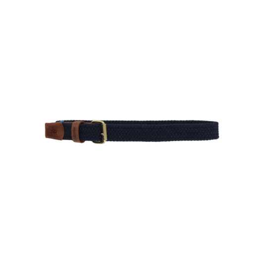 Buddy Braided Belt- Navy