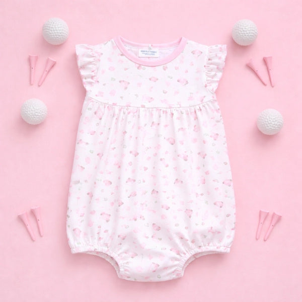 Little Golfer Print Bubble- Pink