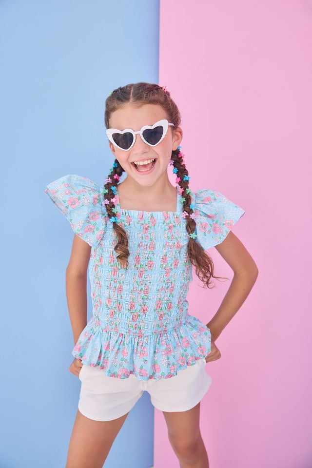 Denim Shorts- Ivory Denim