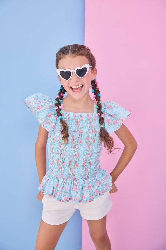 Denim Shorts- Ivory Denim