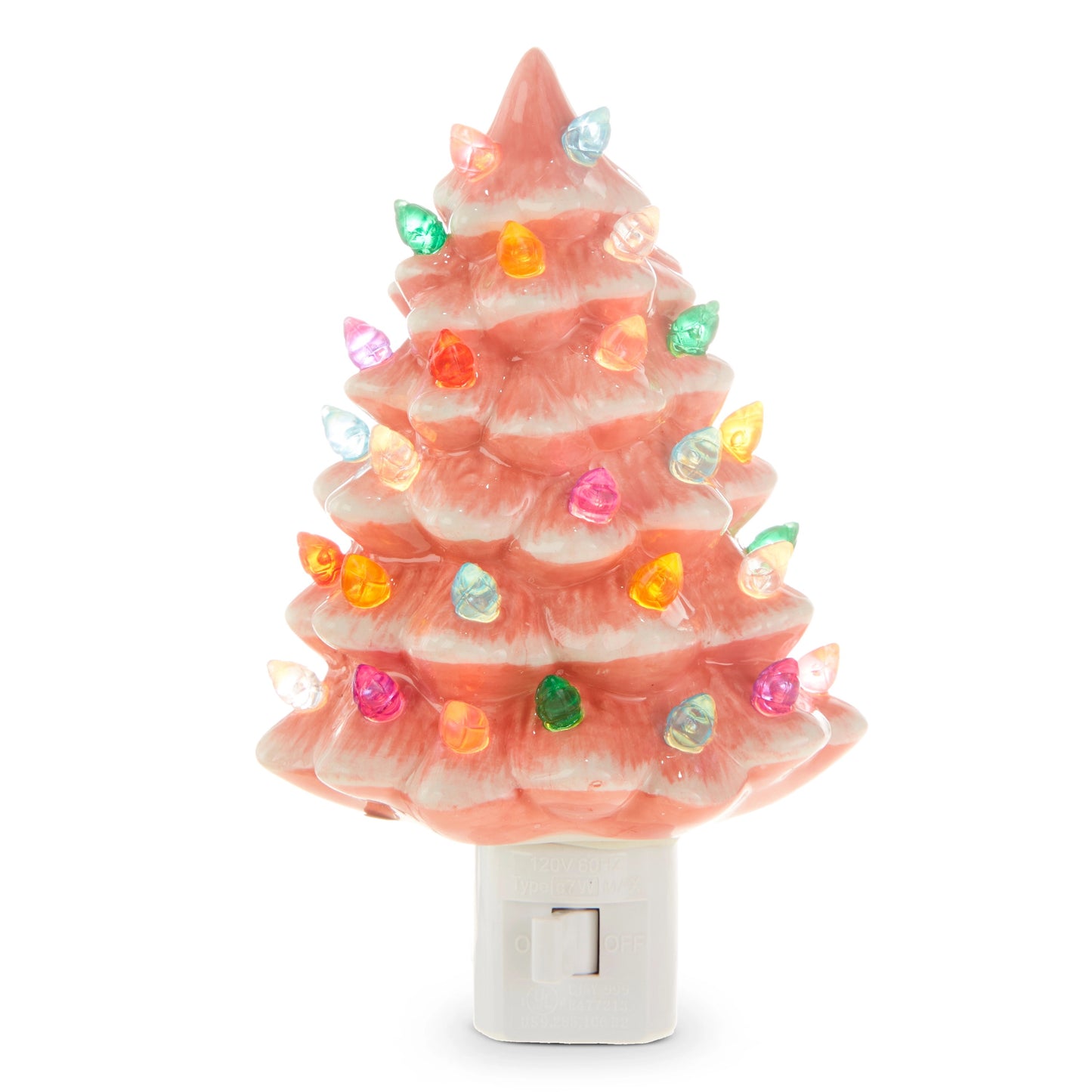 5.75" Vintage Tree Night Light Pink