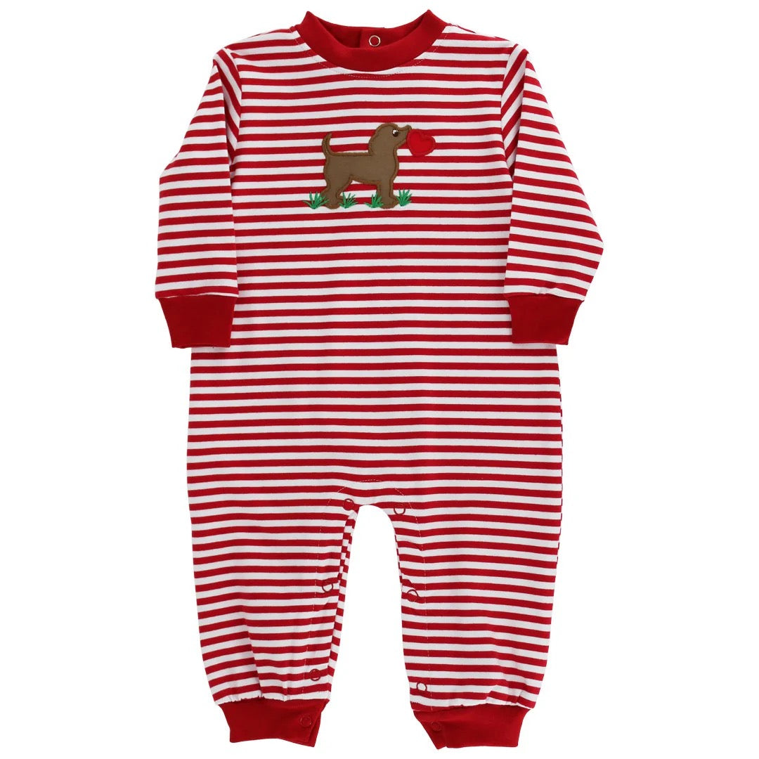 Puppy Love - Boys Knit Romper