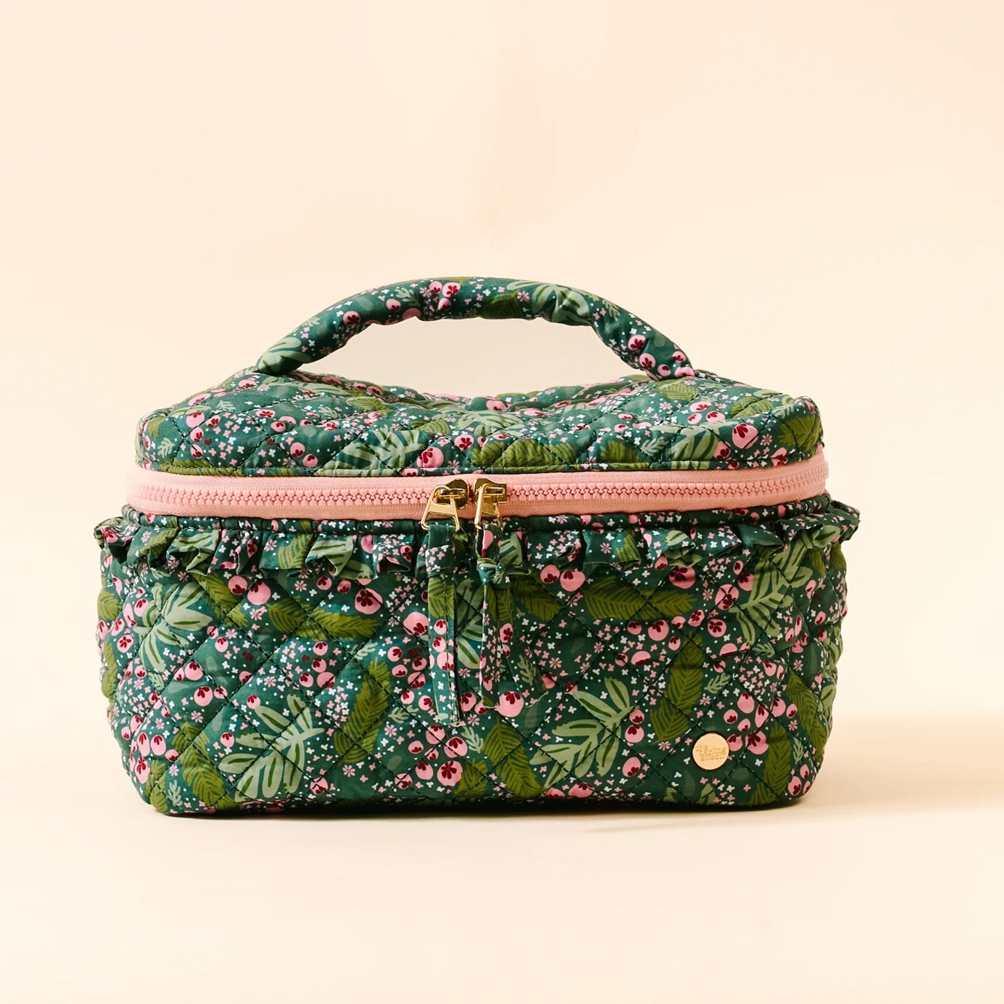 Glam & Go Quilted Cosmetic Bag Jolly Spring