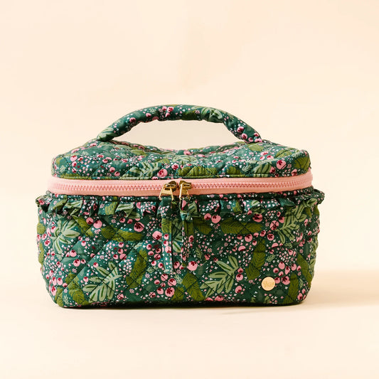 Glam & Go Quilted Cosmetic Bag Jolly Spring