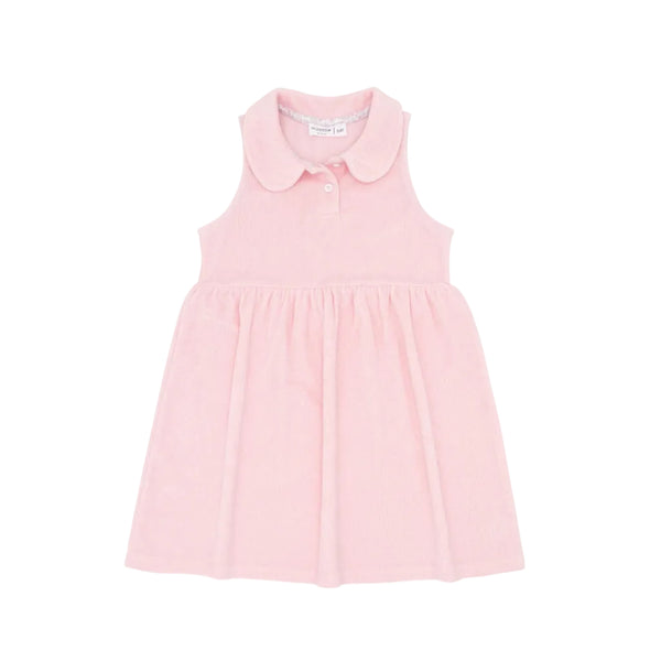 Girls Pink French Terry Tennis Dress