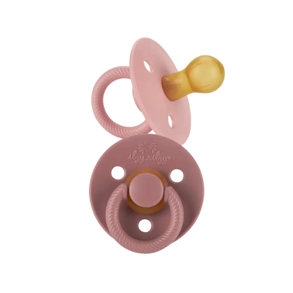 Itzy Soother™ Natural Rubber Paci Sets Blossom + Rosewood 6-18m