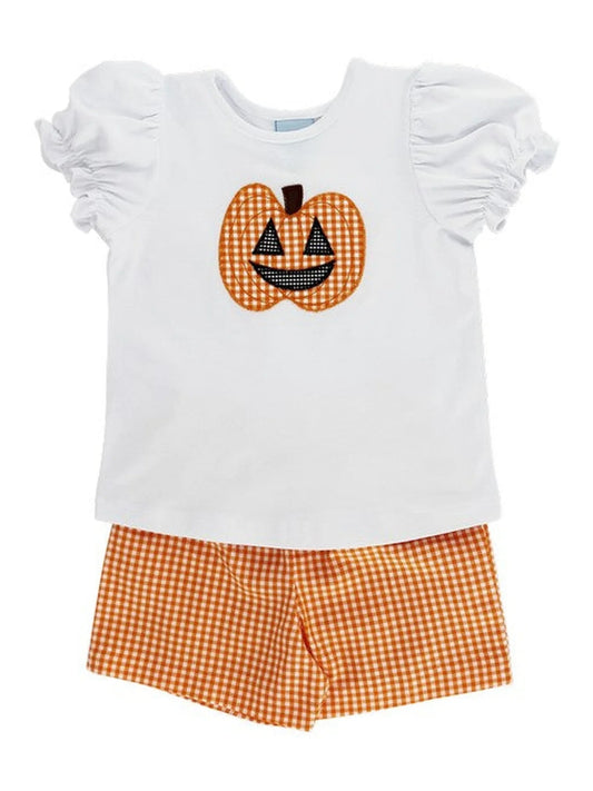 Jack O Lantern Girls Short Set