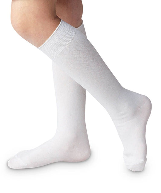 Jefferies Socks Classic Nylon Knee High Socks White