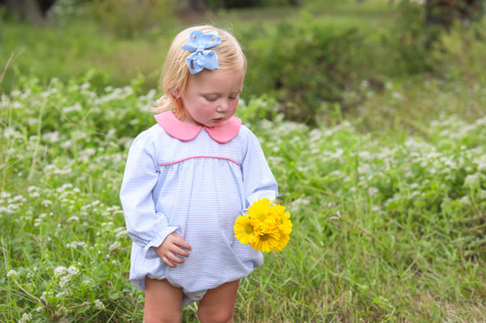 Katherine Bubble Light Blue Stripe/Pink