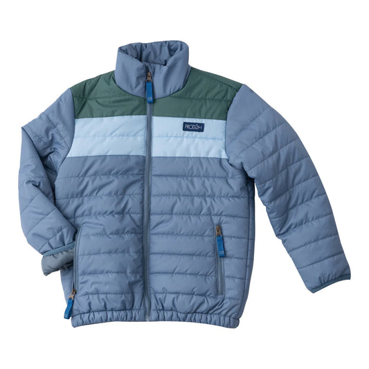 Kid's Puffer Jacket Bluefin Colorblock