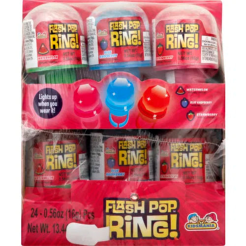 Kidsmania Flashing Light Up Ring Lollipop Assortment