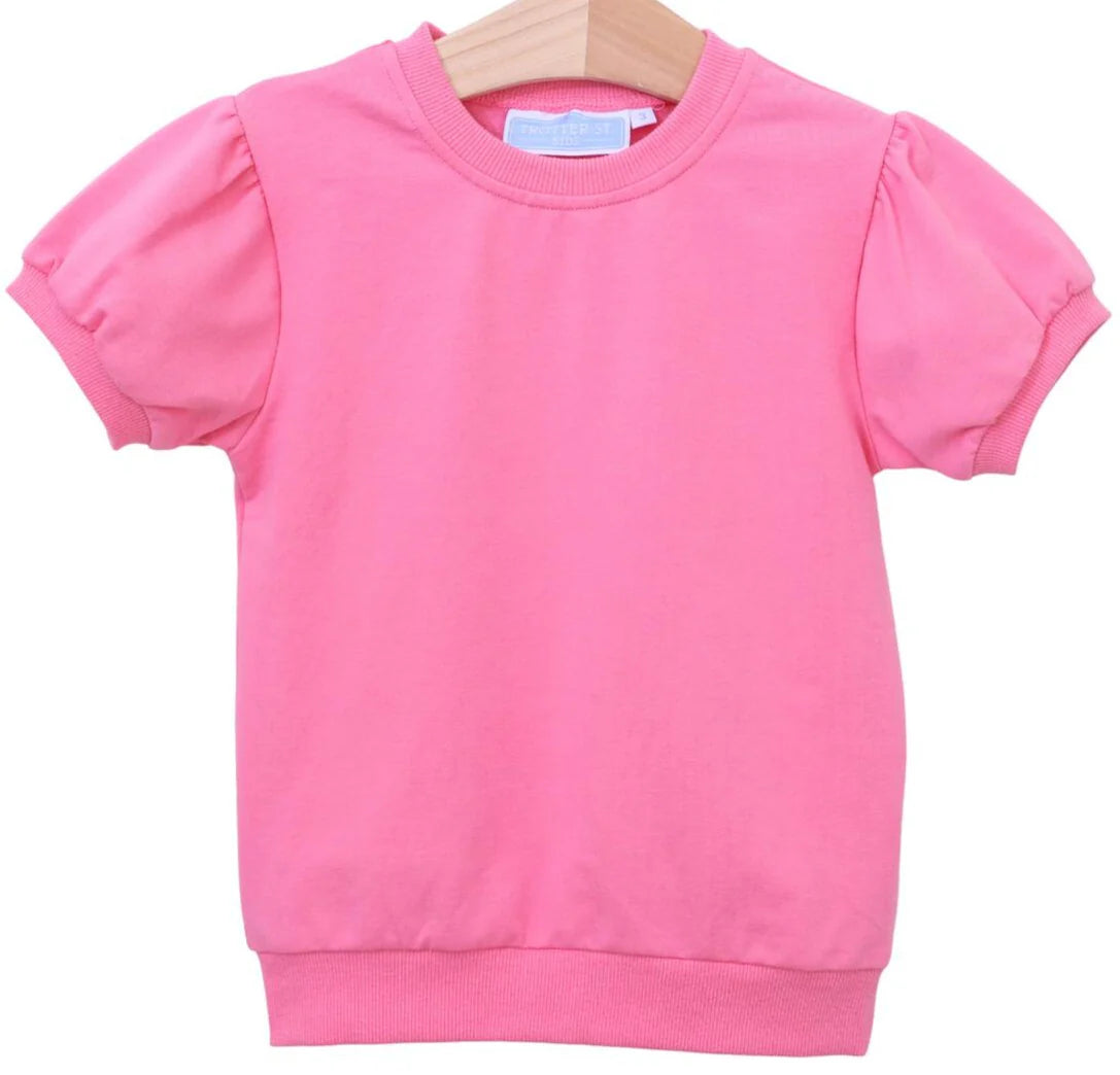 Landry Puff Sleeve Top Pink