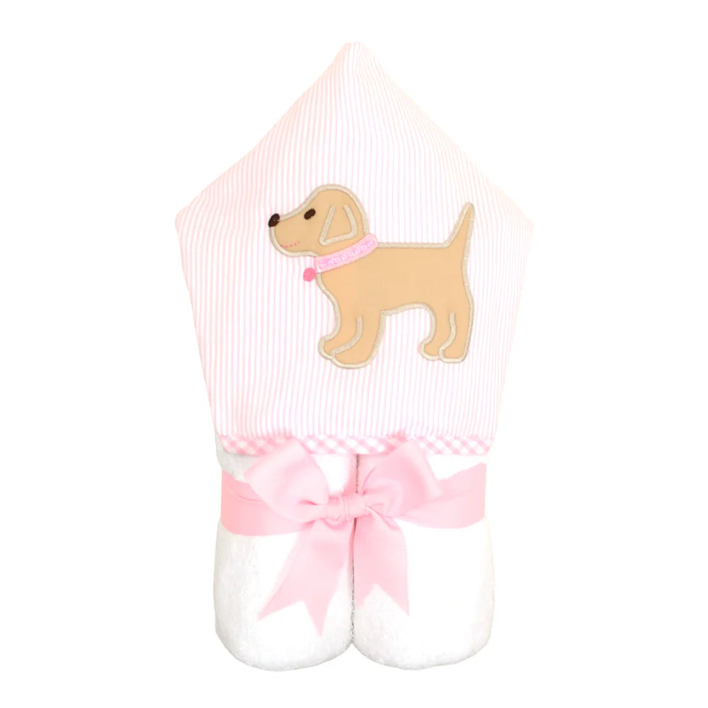 Lab Puppy Everykid Towel Pink