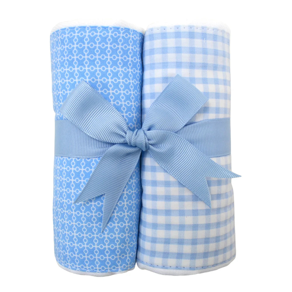 Blue Lab Puppy Set Of Two Fabric Burps