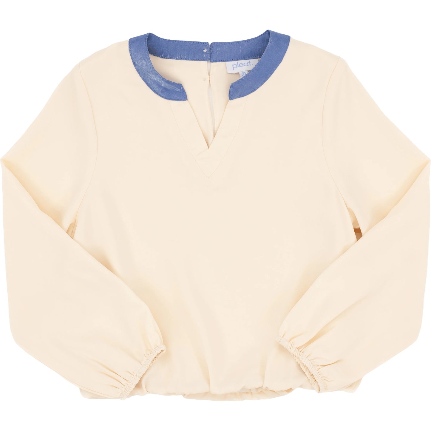 Milly Top- Cream/Blue