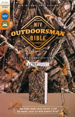 NIV Outdoorsman Bible Comfort Print--Soft Leather-Look, Camouflage