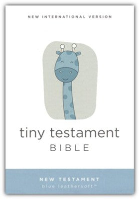 NIV Tiny Testament Bible, New Testament, Comfort Print--soft leather-look, blue