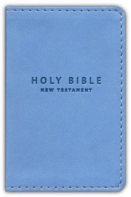 NIV Tiny Testament Bible, New Testament, Comfort Print--soft leather-look, blue