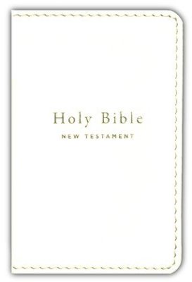 NIV Tiny Testament Bible, New Testament, Comfort Print--soft leather-look, White