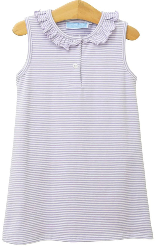 Nora Dress- Lavender Stripe