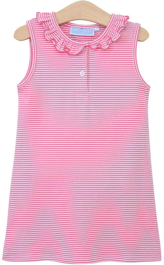 Nora Dress- Pink Stripe