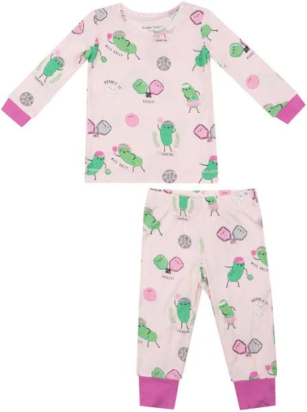 Pickleball Pink Long Sleeve Loungewear Set