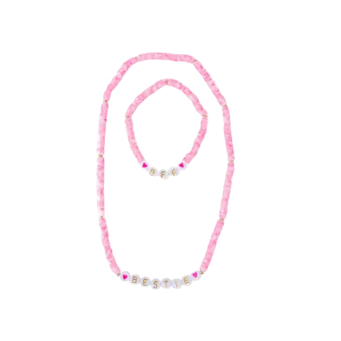 Bestie Bracelet & Necklace Set, 2pc
