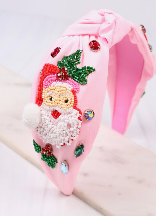 Pink Santa Headband