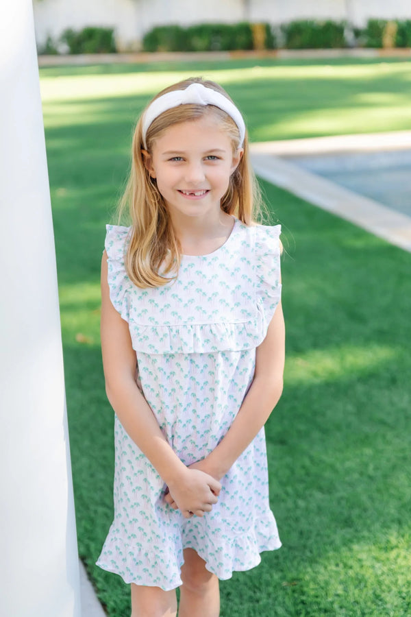 Piper Girls' Dress - Palm Tree Isle