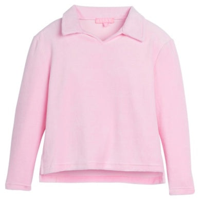 Polo Pullover Pink Velour