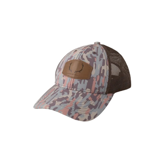 Kids Trucker Hat- Neutral Stay in the Lines Camo