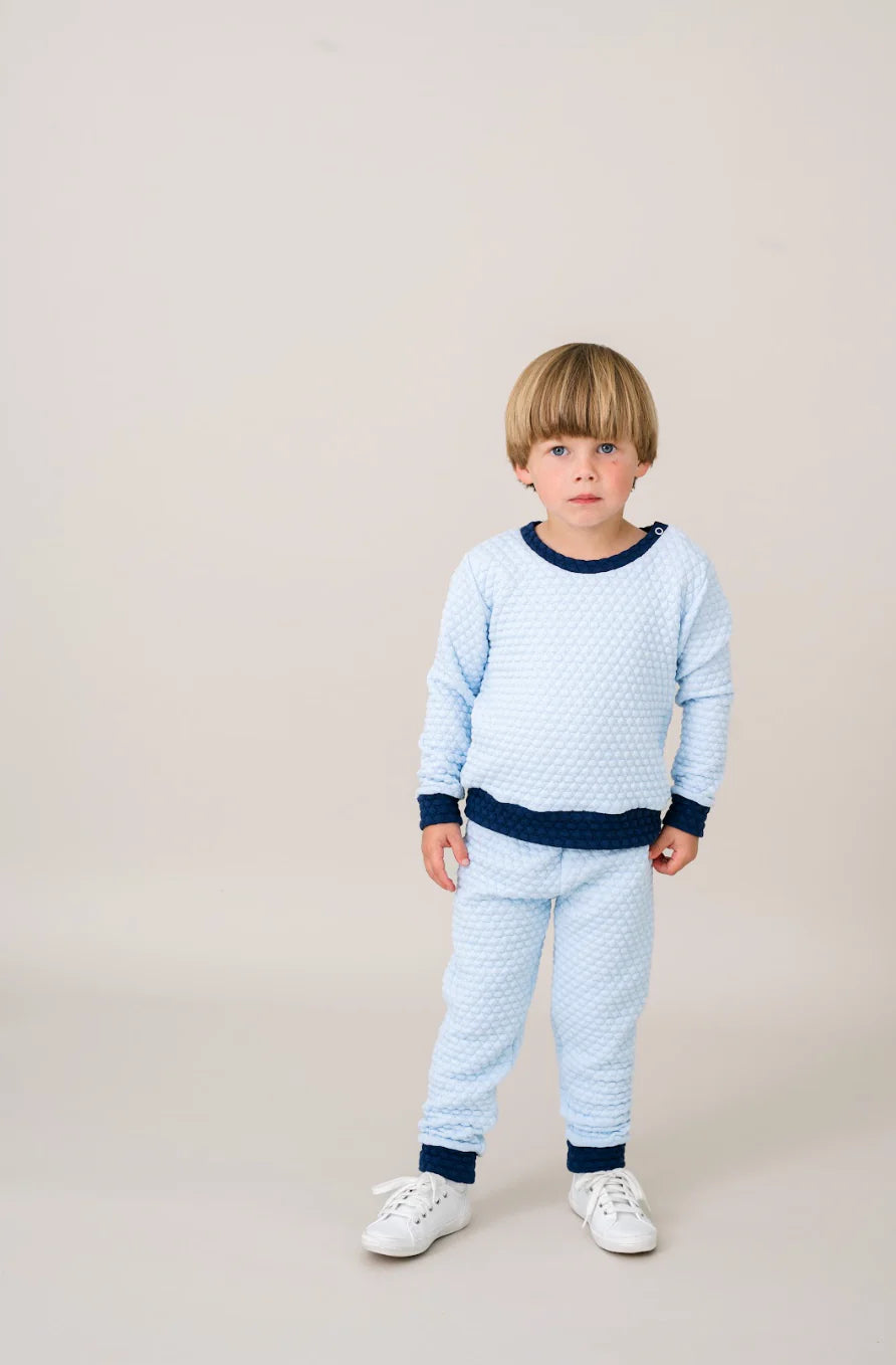 Quilted Sweatsuit Windy Blue Quilted, Northshore Navy Quilted