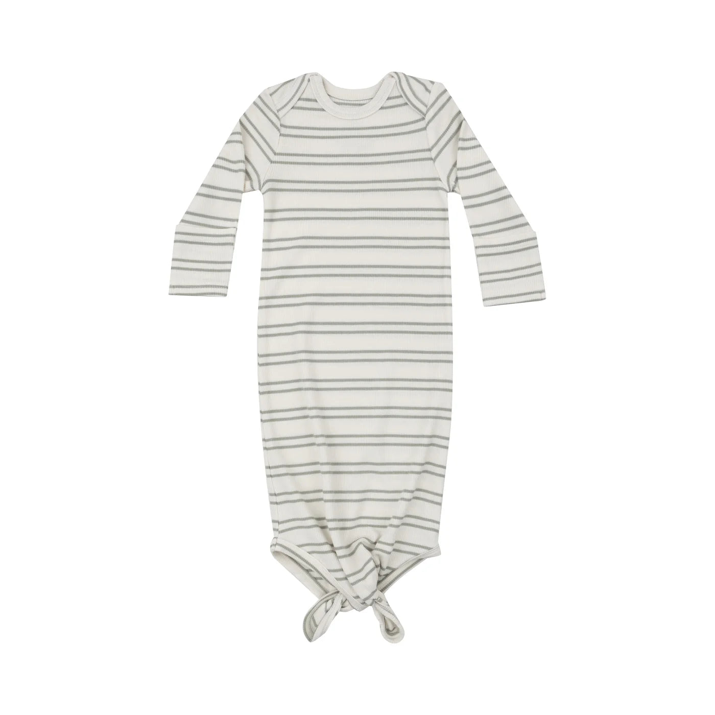 Ribbed Stripe Desert Sage Knotted Gown