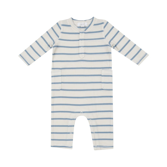 Ribbed Striped Glacier Lake Uni Romper