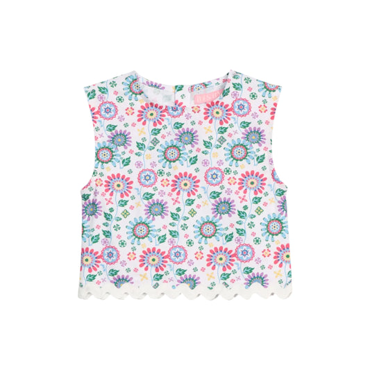 Ric Rac Shell Top- Bellavista Blooms