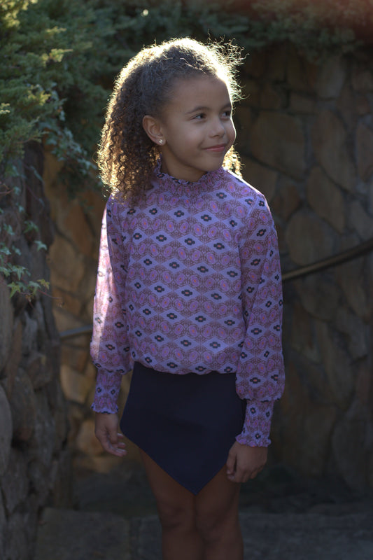 Robin Top Purple/Navy