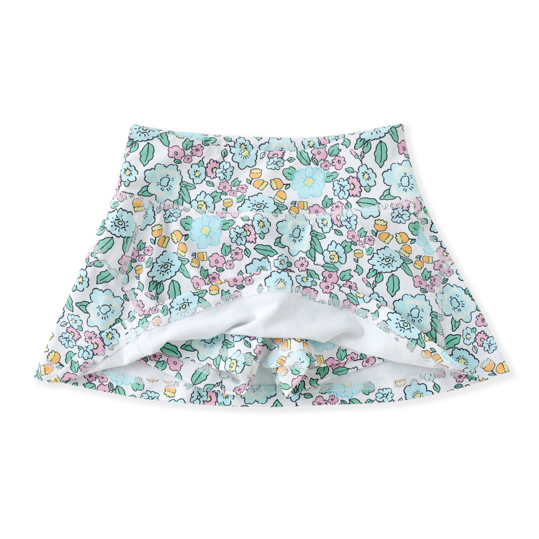 Aqua Bloom Tennis Skirt