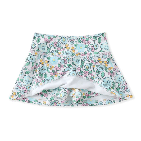 Aqua Bloom Tennis Skirt