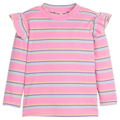 Sadie Top - Bubblegum Stripe