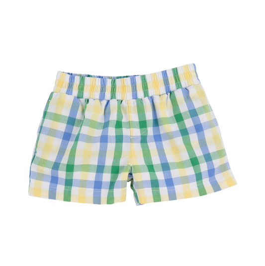 Sheffield Shorts Polo Field Plaid/Barbados Blue