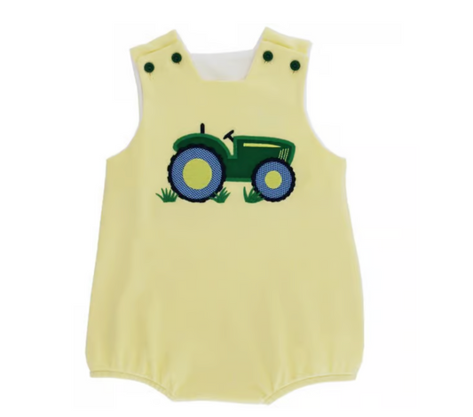 Tractor Knit Infant Bubble